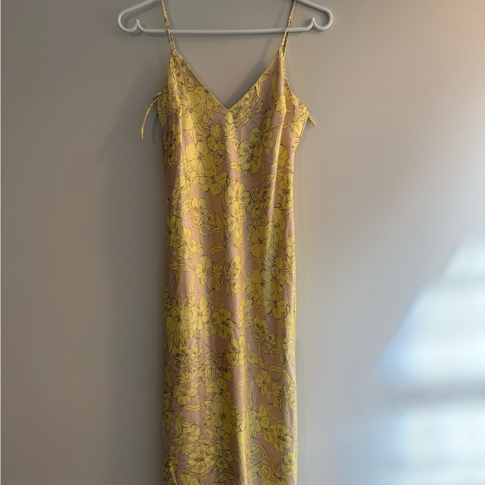 Park & Fifth Yellow Floral Slip Dress